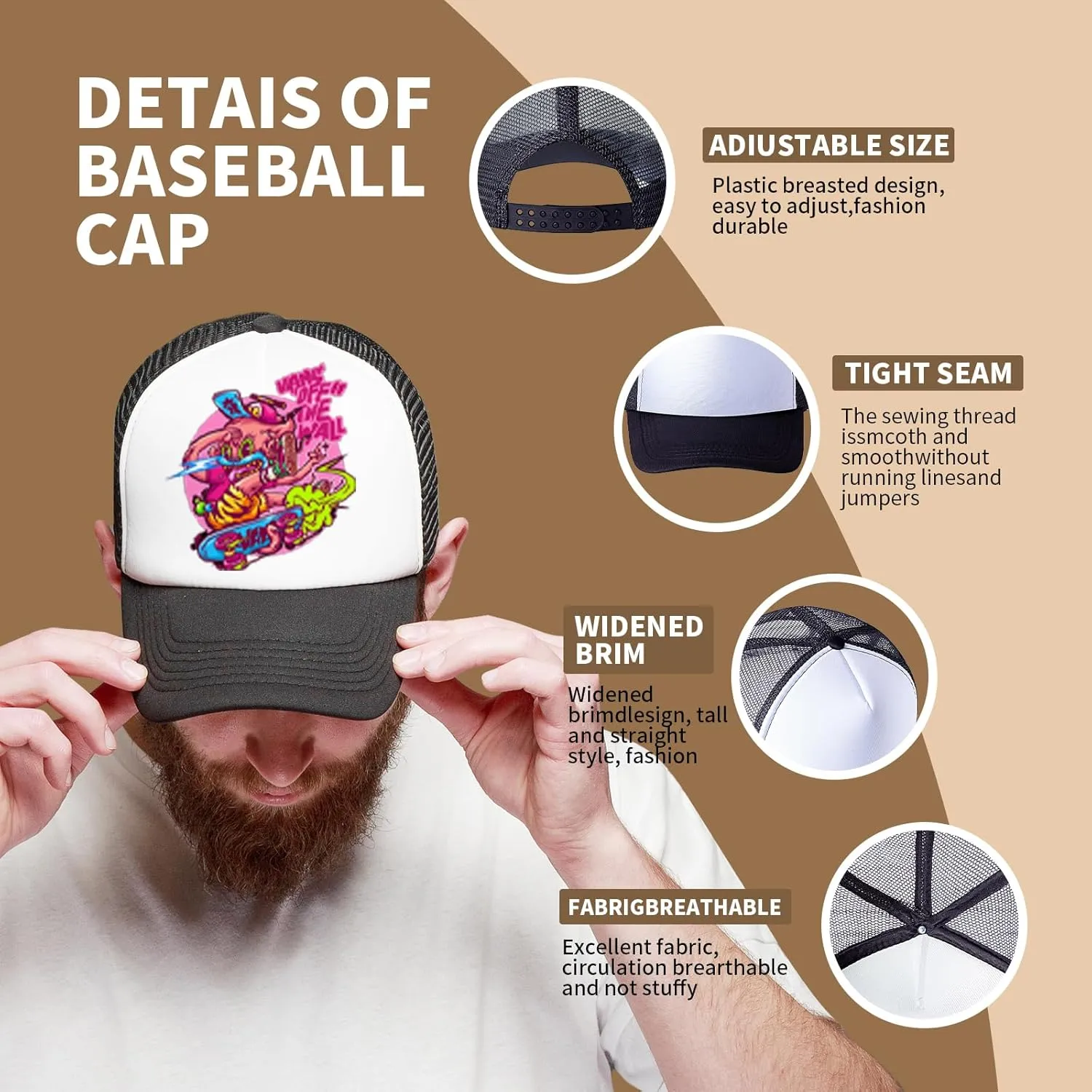 10 Pack of Blank Trucker Hat Bulk Men and Women Hats Bulk DIY Graffiti Mesh Hat Hot Stamping Hats