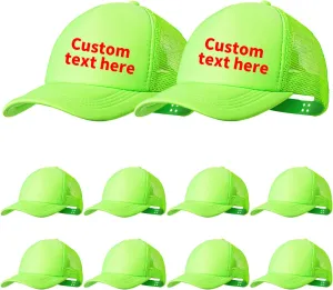 10 Pack of Blank Trucker Hat Bulk Men and Women Hats Bulk DIY Graffiti Mesh Hat Hot Stamping Hats