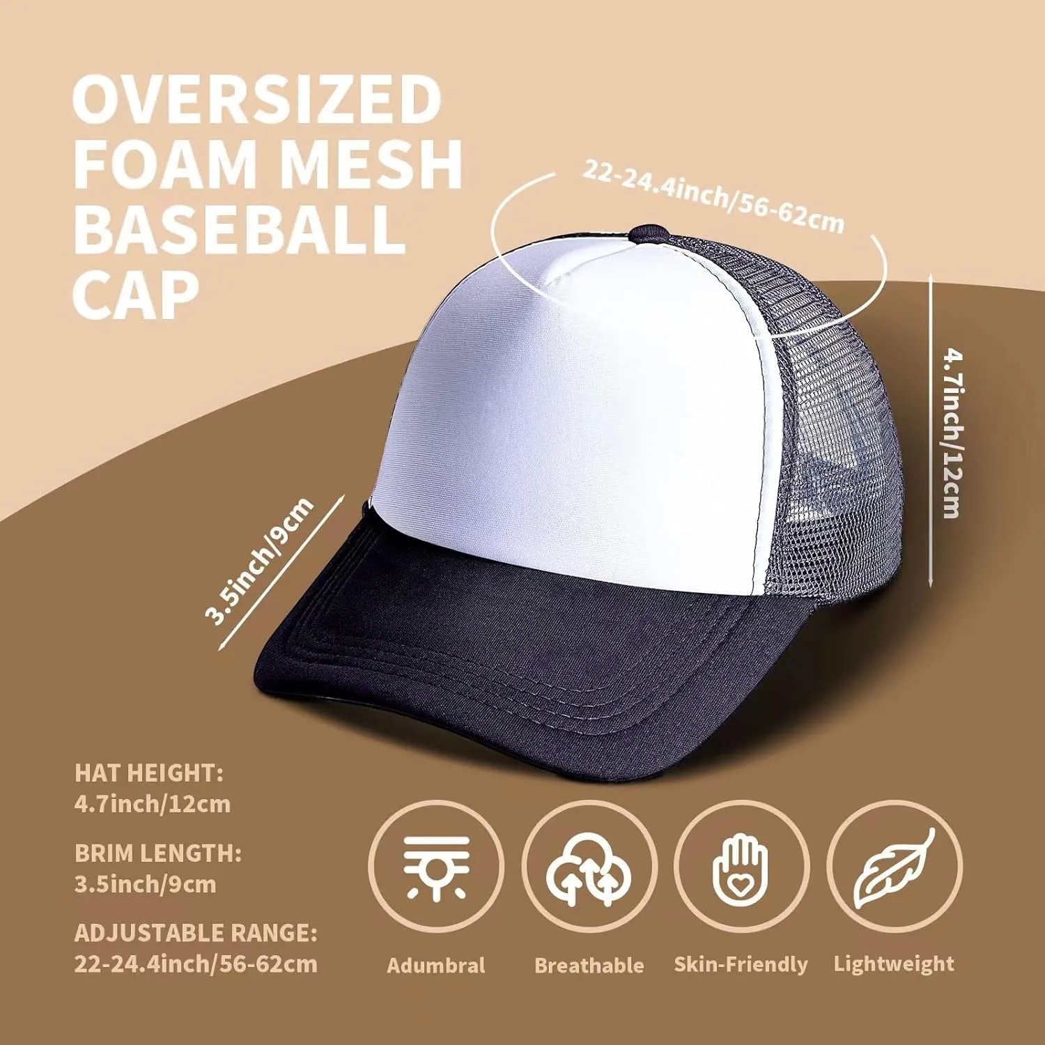 10 Pack of Blank Trucker Hat Bulk Men and Women Hats Bulk DIY Graffiti Mesh Hat Hot Stamping Hats