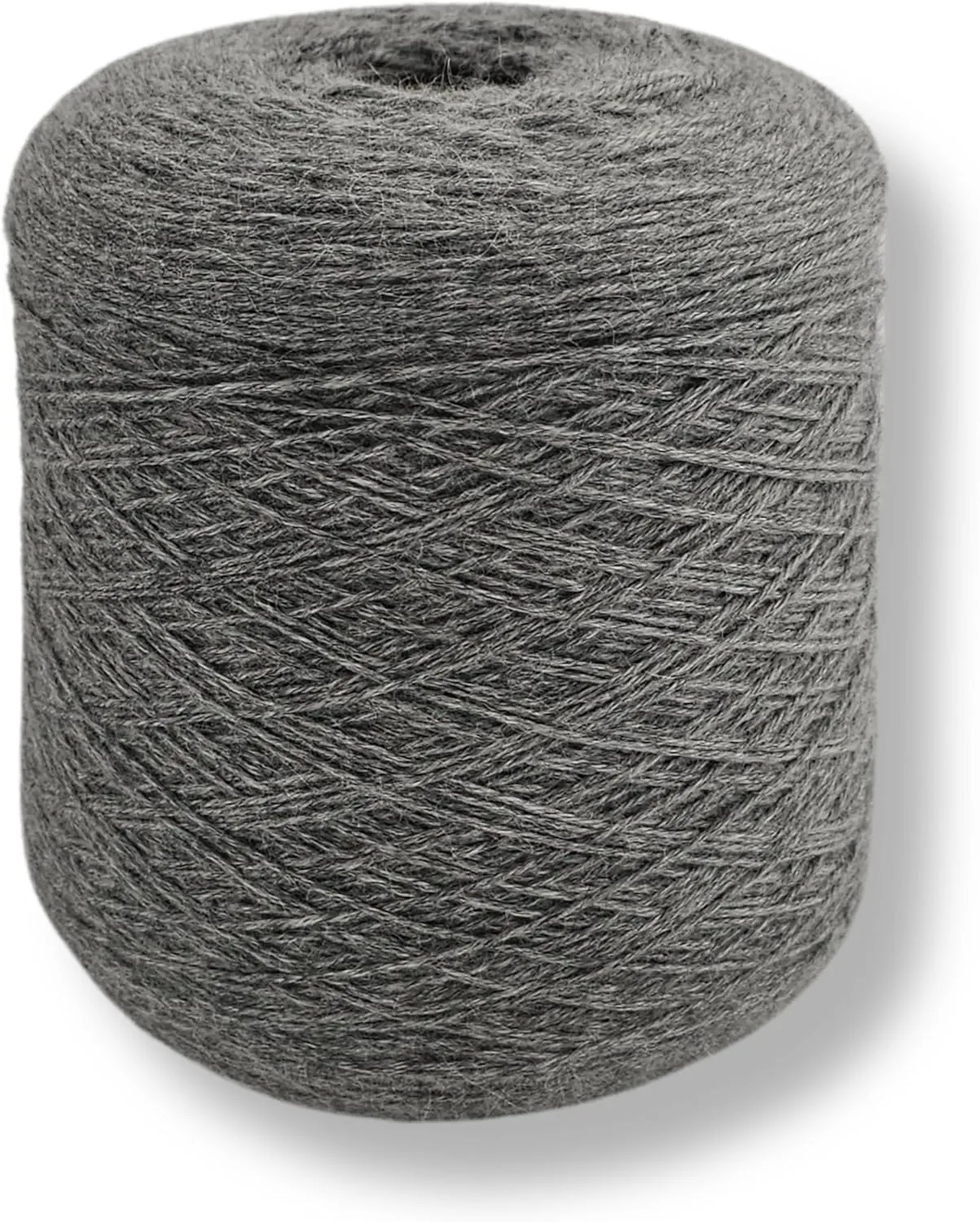 100% Baby Alpaca Yarn for Knitting & Crocheting - 1 Yarn Cone of Premium Yarn DK - Lightweight, Hypoallergenic & Thermal Peru Made - Ideal for Delicate Projects (Silver- N041)