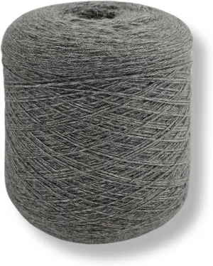 100% Baby Alpaca Yarn for Knitting & Crocheting - 1 Yarn Cone of Premium Yarn DK - Lightweight, Hypoallergenic & Thermal Peru Made - Ideal for Delicate Projects (Silver- N041)
