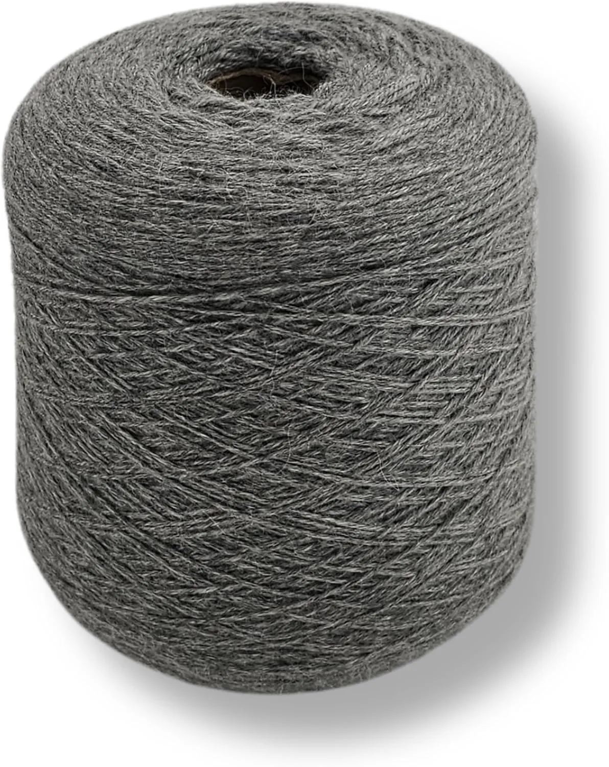 100% Baby Alpaca Yarn for Knitting & Crocheting - 1 Yarn Cone of Premium Yarn DK - Lightweight, Hypoallergenic & Thermal Peru Made - Ideal for Delicate Projects (Silver- N041)