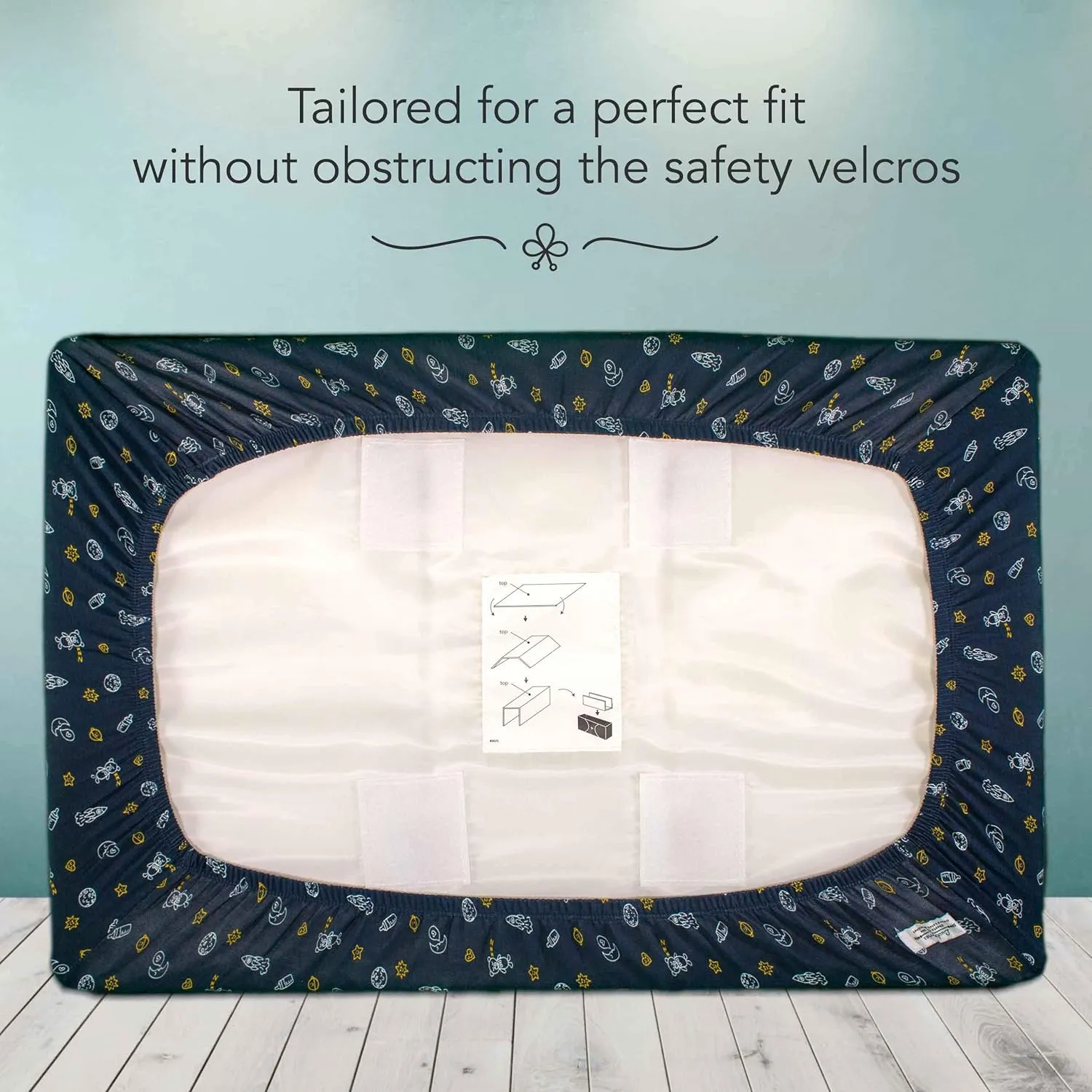 100% Organic Cotton Bassinet Sheets (Set of 2) for The Guava Lotus Travel Bassinet - Baby and Newborn, Fitted Bassinet Sheets, for Boys & Girls (Day and Night)