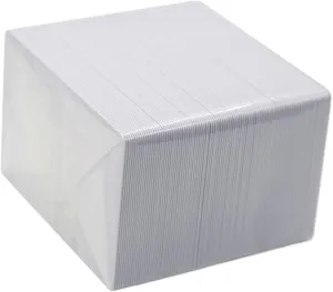 100 Pack 1K RFID Smart Intelligent Cards Compatible with Mi-fare Classic 1K 13.56MHz 14443A Card White Card Hotel Key Cards Access Control Card Printable on Card Printers