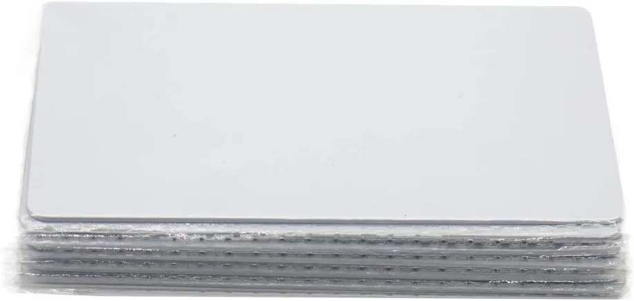 100 Pack 1K RFID Smart Intelligent Cards Compatible with Mi-fare Classic 1K 13.56MHz 14443A Card White Card Hotel Key Cards Access Control Card Printable on Card Printers