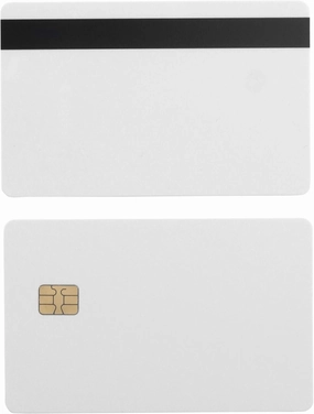 100 Pack - SLE4442 Chip Cards w/HiCo 2 Track Mag Stripe
