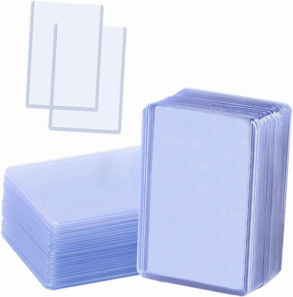 100pcs Standard Trading Card Sleeves Card Protectors Sleeves Stable PVC Safe Neat Organization for Collectibles