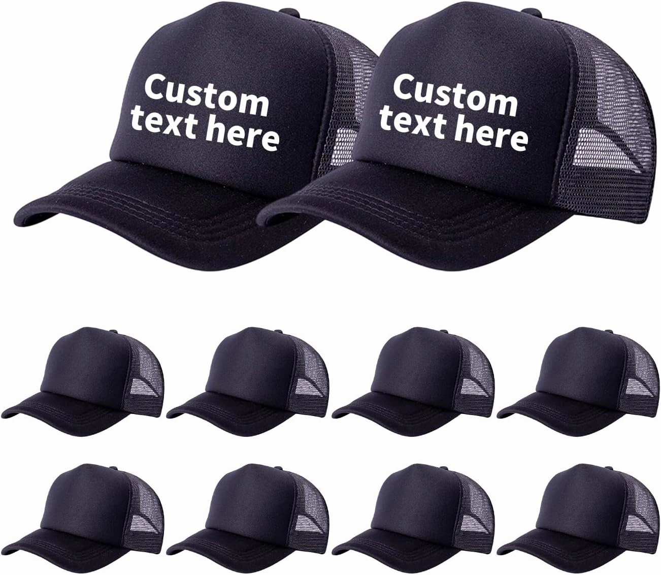 10 Pack of Blank Trucker Hat Bulk Men and Women Hats Bulk DIY Graffiti Mesh Hat Hot Stamping Hats