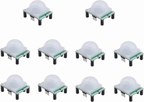 10 Pieces of HC-SR501 PIR Infrared Sensor Human Infrared Motion Module for Arduino and Raspberry Pi