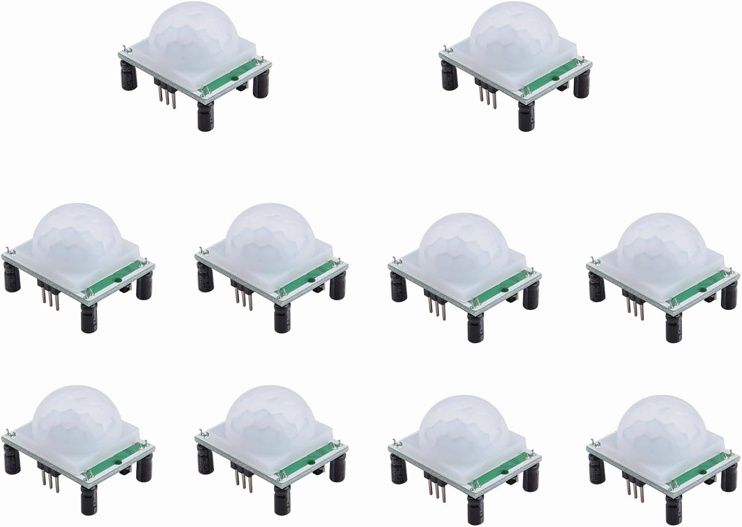 10 Pieces of HC-SR501 PIR Infrared Sensor Human Infrared Motion Module for Arduino and Raspberry Pi