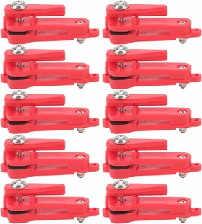 10PCS Downrigger Release Clips Snap Weights, Adjustable Planer Board Outrigger Fishing Line Clips Straightener for Trolling Offshore Fishing, Padded Release Trolling