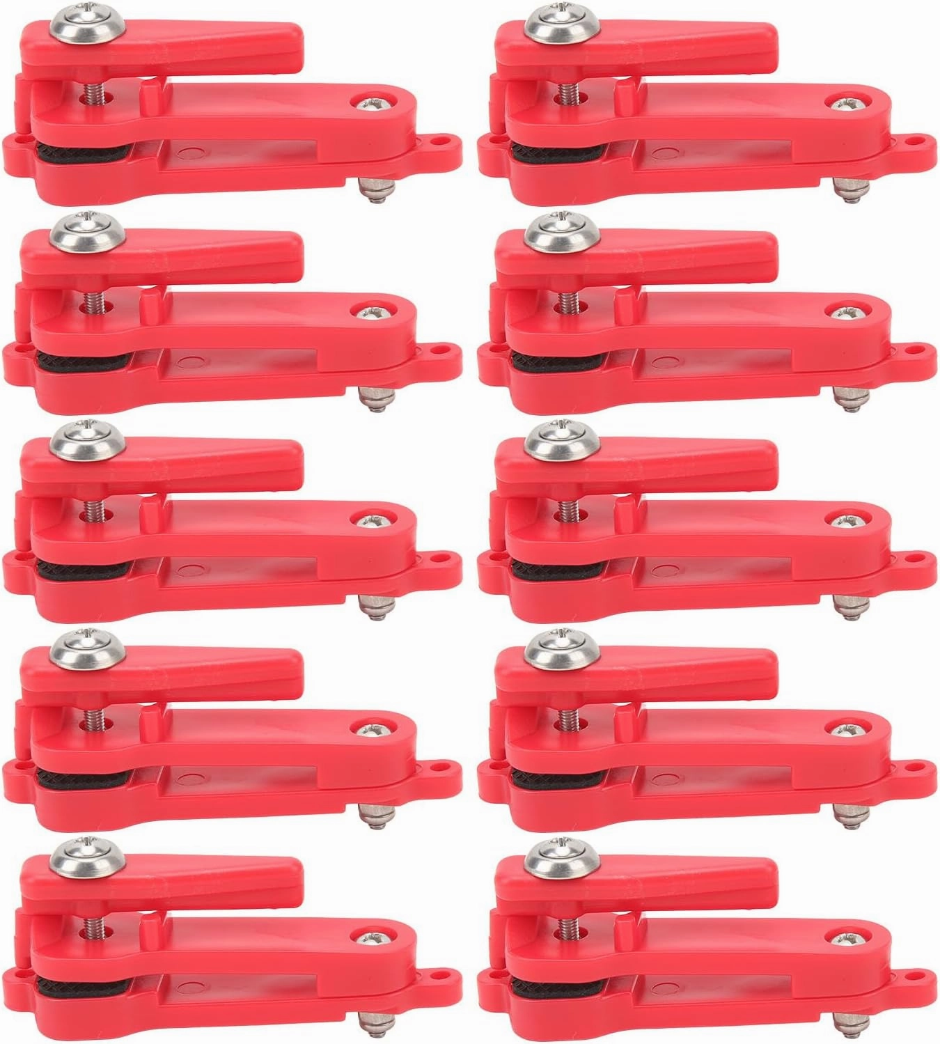 10PCS Downrigger Release Clips Snap Weights, Adjustable Planer Board Outrigger Fishing Line Clips Straightener for Trolling Offshore Fishing, Padded Release Trolling