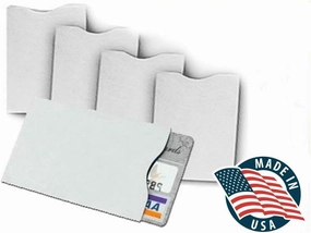 10x RFID Blocking Credit Card"DuPont TYVEK" Sleeves for wallet or purse. Protect your debit cards, credit cards and IDs from identity theft skiming.