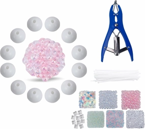 12 PCS Stress Ball Making Kit, DIY Stress Ball Making Kit Stress Ball Kit, Transparent DIY Squishy Stress Ball Sets --Sparkle Pop