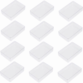 12Pcs Transparent Plastic Storage Boxes for Poker Cards Clear Card Holder Cases Empty Game Storage Box for Cards and Accessories for Organizing Poker Game