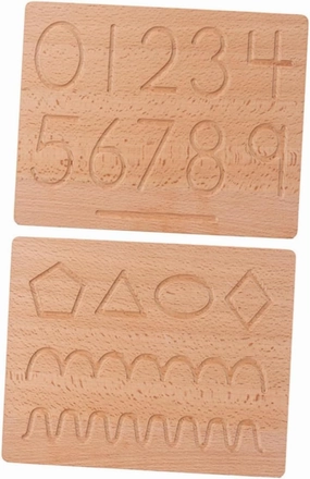 1 Set Tracing Wooden Board for Number Recognition Educational Present for Promotes Learning Through Fun Activities