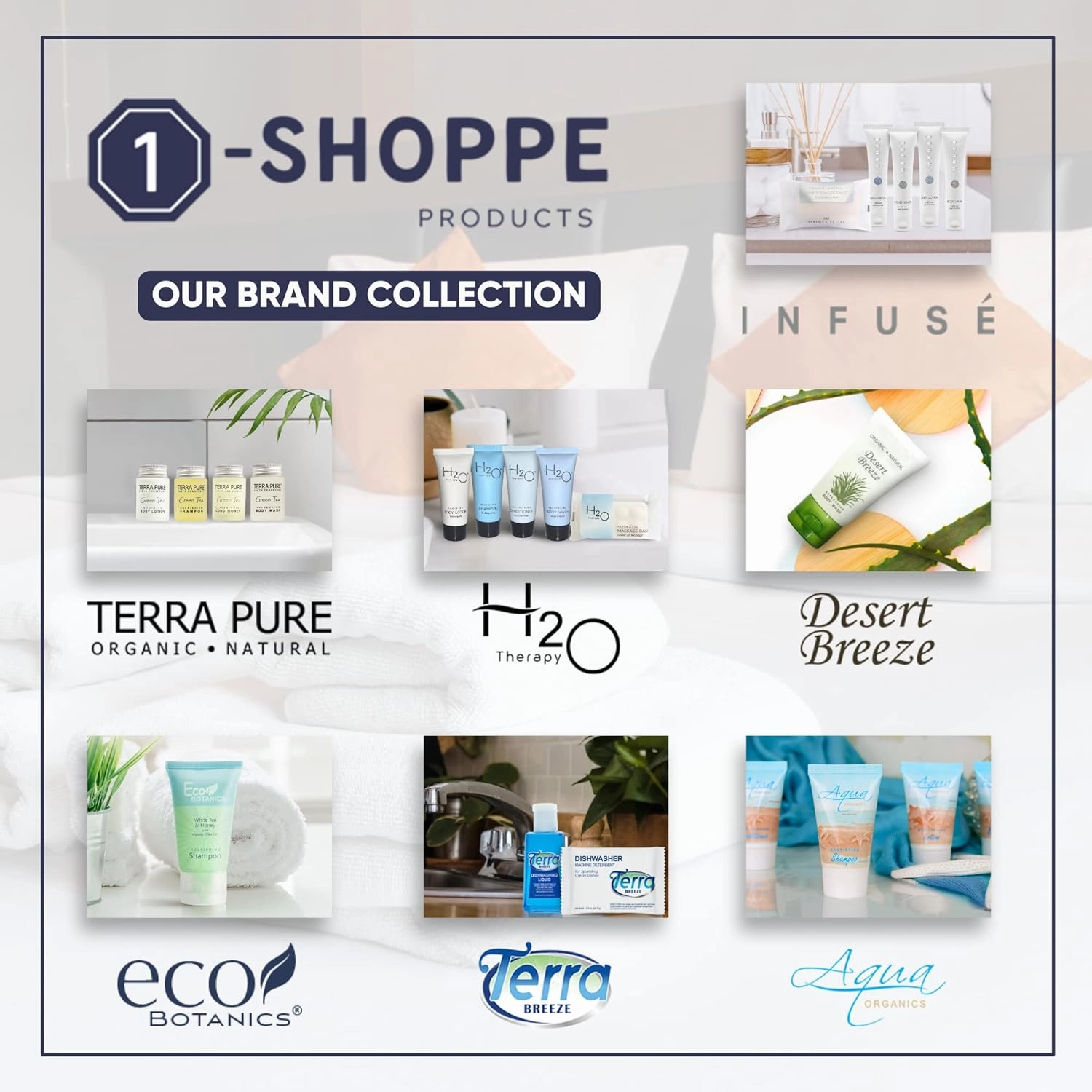 1-Shoppe Terra Pure Eco Botanics Natural Hand & Body Wash with Raw Honey & White Tea | Gallon Jug Bulk Toiletries for Airbnb, Vacation Rentals, and Home Bathroom| Refill For Soap Dispensers | Set Of 4