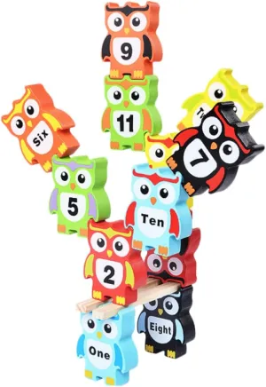 1Set Owl Shaped Blocks Educational for Cultivating Patience and Imagination Festival Present for Encourages Logic and Family Bonding