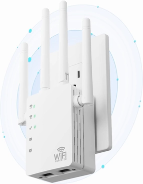 2025 WiFi Extenders Signal Booster with Dual Band 5GHz/2.4GHz, Long Range Up to 13888 sq. ft & 150  Devices, Internet Extender WiFi Booster, WiFi Extenders Signal Booster for Home and Outdoors