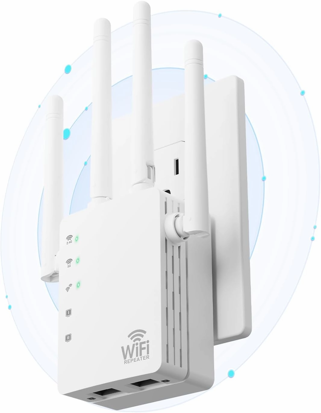 2025 WiFi Extenders Signal Booster with Dual Band 5GHz/2.4GHz, Long Range Up to 13888 sq. ft & 150  Devices, Internet Extender WiFi Booster, WiFi Extenders Signal Booster for Home and Outdoors