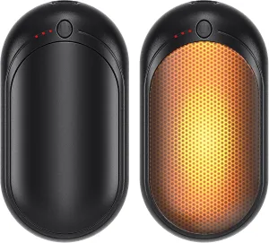 20Hrs Hand Warmers, AI Mini Portable Hot Hand Handwarmers 2 Pack, 6000mAh Rechargeable Electric Reusable Pocket Heater Gifts for Raynauds, Hunting, Golf, Camping, Christmas