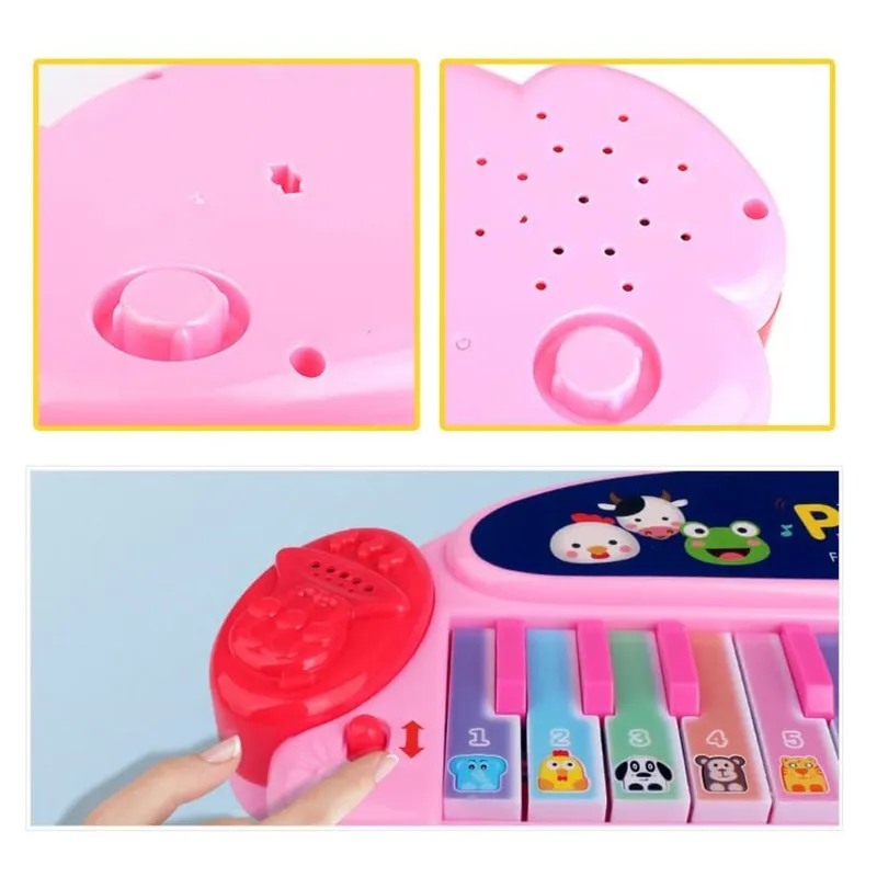 24 Keys Portable Piano with Funny Animal Sounds & Modes (1-4 Years) | Assorted Colours