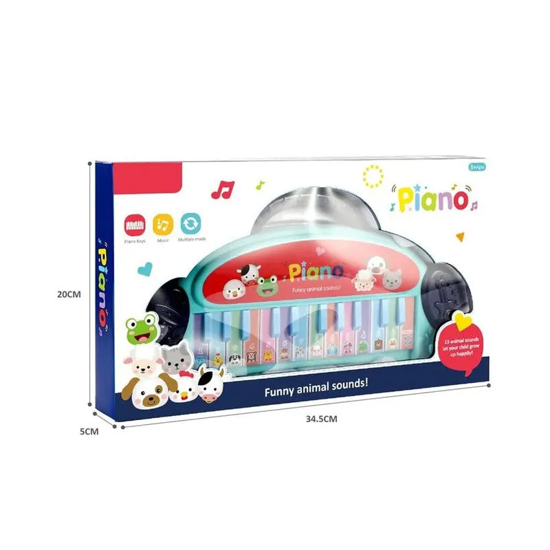24 Keys Portable Piano with Funny Animal Sounds & Modes (1-4 Years) | Assorted Colours