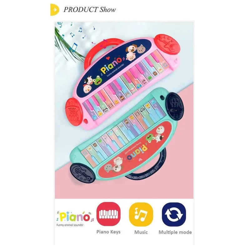 24 Keys Portable Piano with Funny Animal Sounds & Modes (1-4 Years) | Assorted Colours