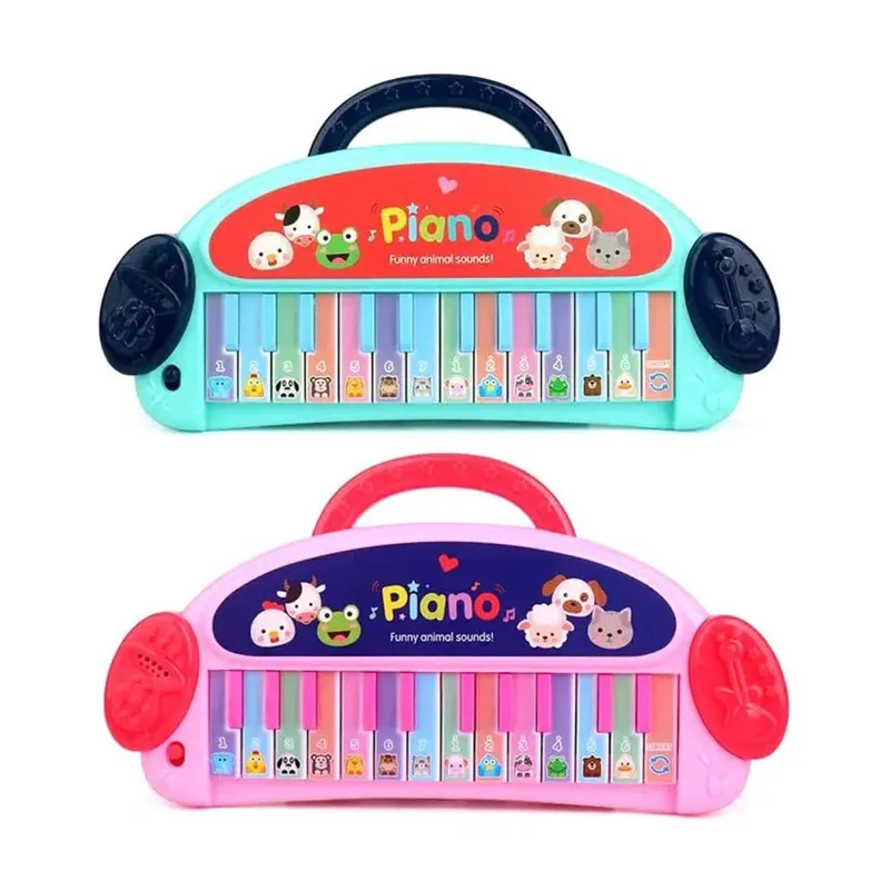 24 Keys Portable Piano with Funny Animal Sounds & Modes (1-4 Years) | Assorted Colours