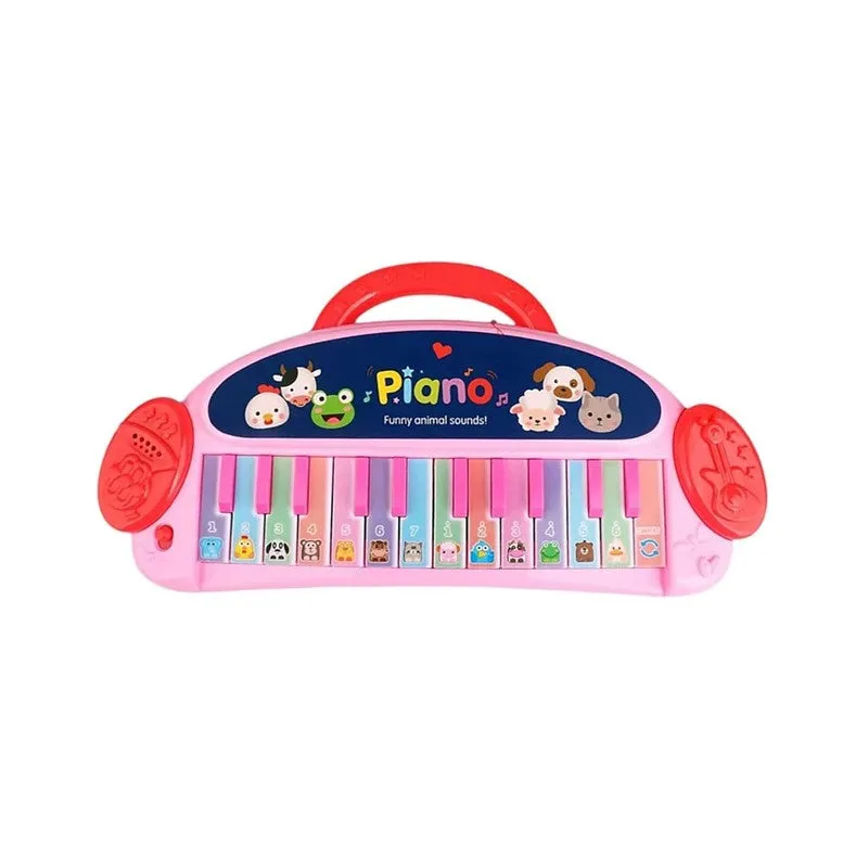 24 Keys Portable Piano with Funny Animal Sounds & Modes (1-4 Years) | Assorted Colours