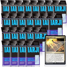 2400 Counts Perfect Fit Card Sleeves, Exact Fit Card Sleeve, Inner Sleeves for Double-Sleeving, High Clarity Trading Card Sleeve for MTG, PKM, TCG, Gaming Cards