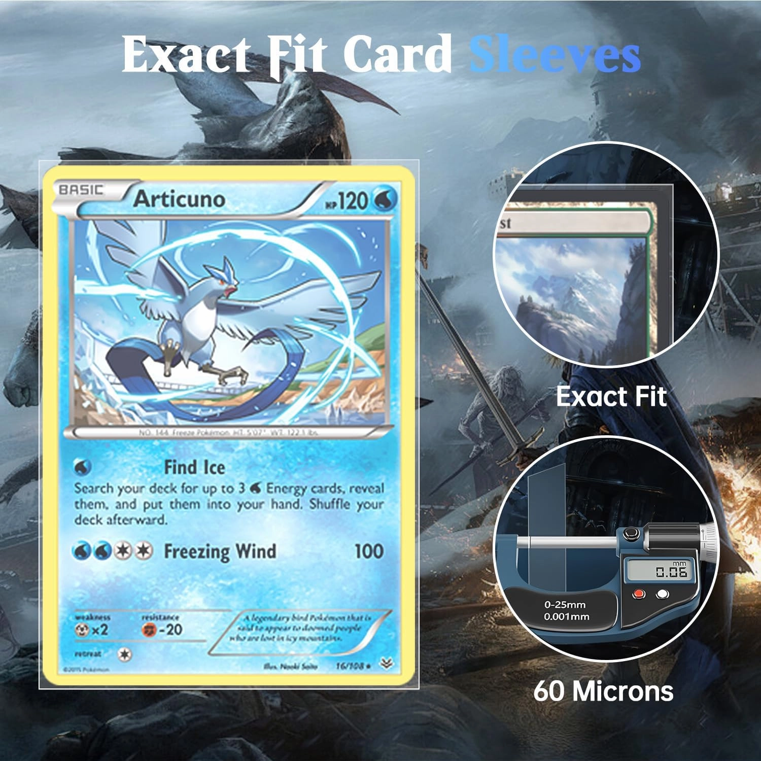 2400 Counts Perfect Fit Card Sleeves, Exact Fit Card Sleeve, Inner Sleeves for Double-Sleeving, High Clarity Trading Card Sleeve for MTG, PKM, TCG, Gaming Cards