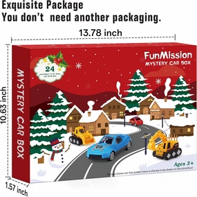 24 Pcs Pull Cars and Alloy Trucks Toy Vehicles Set, Blind Box Cars Toys for Toddlers, Boys & Girls, Kids’ Educational Play, Easter Basket Stuffers, Goodie Bag Stuffers, Kids Classroom Gift Exchange Party Favors