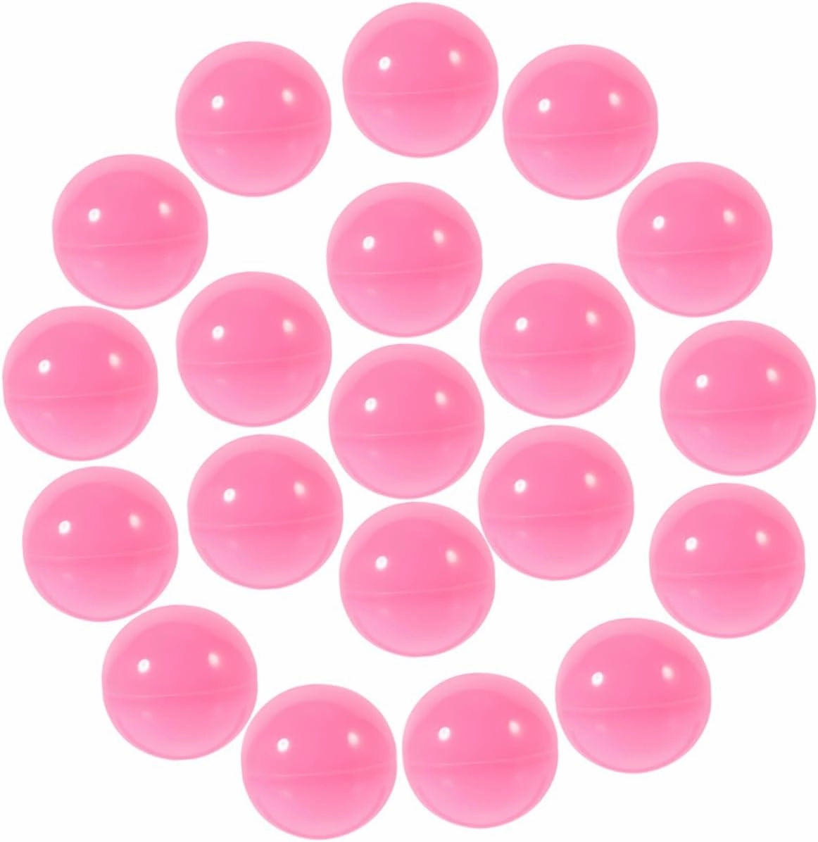 25pcs Ball Beer Game Ball Prize Balls Capsule Vending Machine Ball Bingo Game Ball Openable Ball Gumball Machine Capsules Bingo Cage Ball Raffle Capsule Gumballs Pvc Pink
