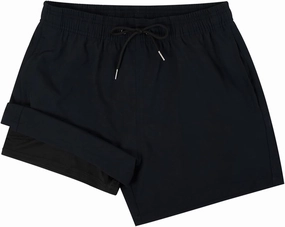 2 in 1 Men's Hawaii Print Swim Trunks with Compression Liner 5" Bathing Suits Quick Dry Shorts with Pockets