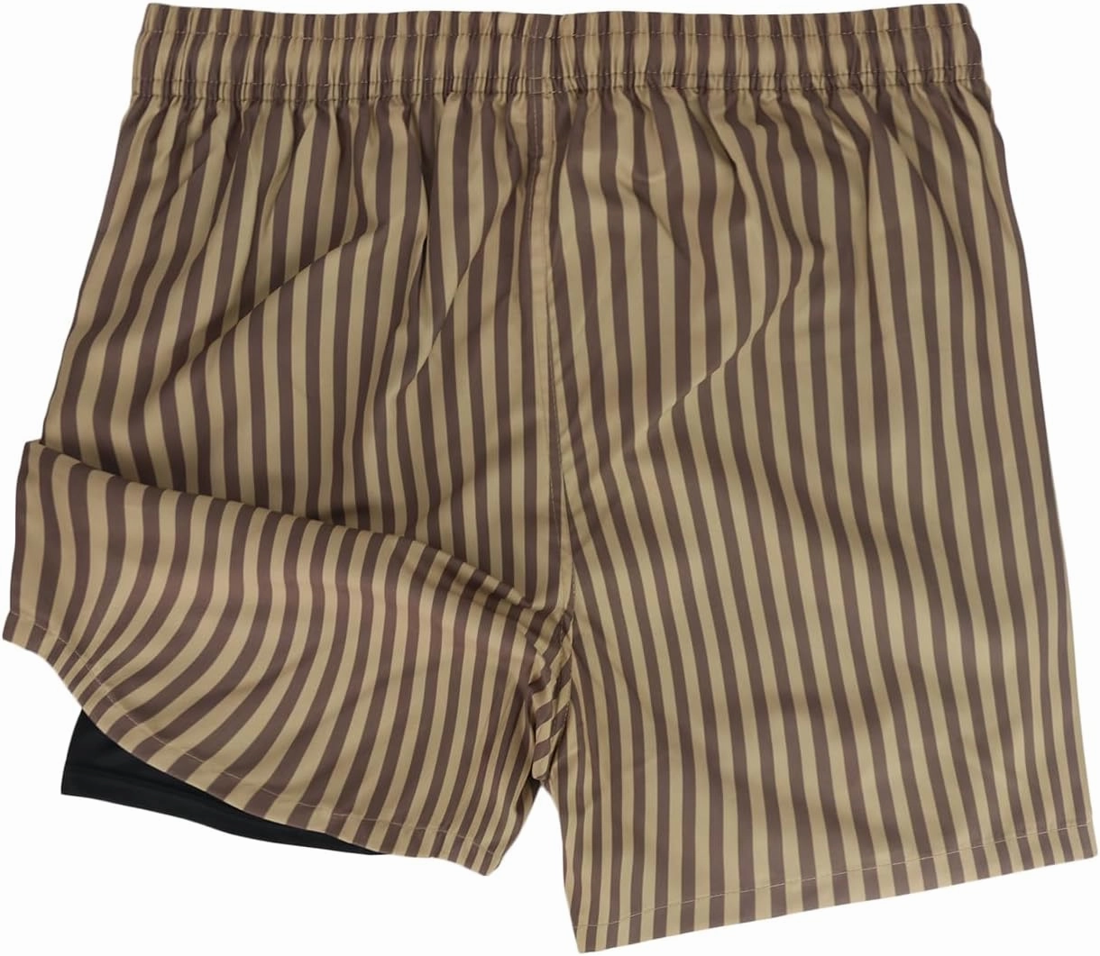 2 in 1 Men's Hawaii Print Swim Trunks with Compression Liner 5" Bathing Suits Quick Dry Shorts with Pockets