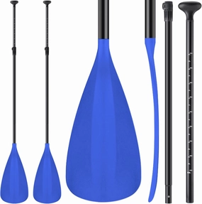 2 Set of 3 Pieces Sup Paddle Board Paddle Kayak Adjustable Stand up Oar Aluminum Alloy Lightweight Replacement Paddleboard Detachable Aluminum Alloy Shaft for Surfing Fishing