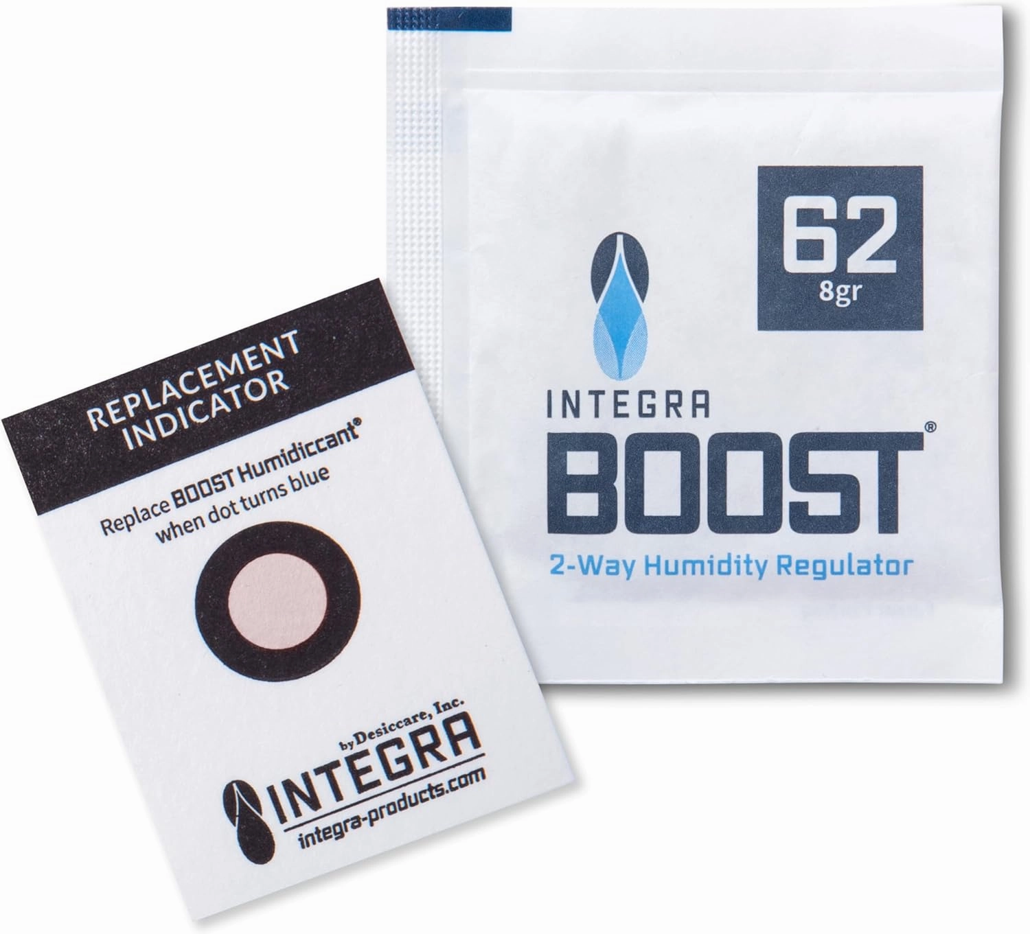 2-Way Humidity Control Pack - Preserve Flavor & Control Humidity at 62% RH - Moisture Absorber for Herbs, Spices & More - 8 Gram (Pack of 50)