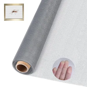 304 Stainless Steel Woven Wire mesh, 23.2 "X120.5 (59cm X 306cm) Window Screen, Suitable for Doors and Windows, Effectively preventing mice, Snakes, Insects, Birds, Wasps, and Rodents from Entering.
