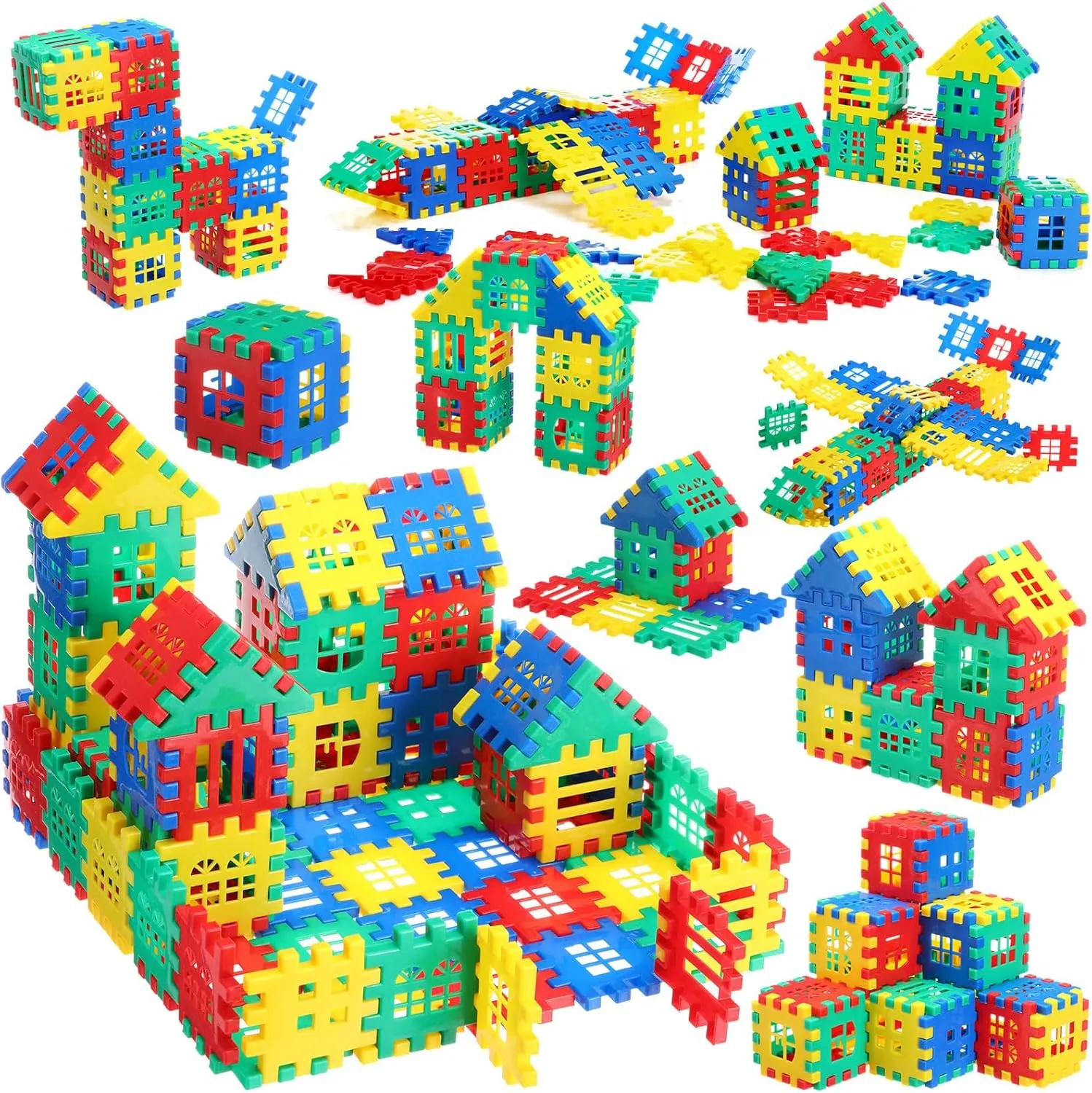 310 Pcs Interlocking Building Blocks for Kids Building Toys for Kids Kindergarten Toy Building Sets Preschool Toys for Back to School