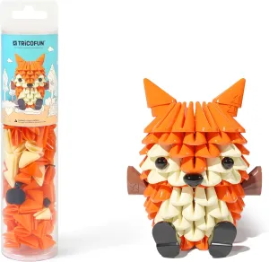 3D Animal Blocks Kit - STEM Learning Toys，Creative Forest Animals Playset with Soft Bricks for Boys Girls Birthday Gift- (1016-Mini Fox)