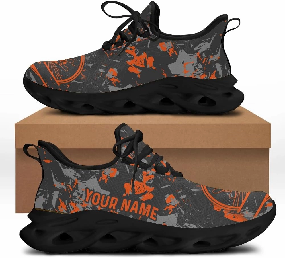 3D Printed Sports Shoes with Bowling-Themed Pattern, Eagle Flag Custom Shoes for Bowler and Bowling Team