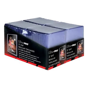 3" x 4" Clear Regular Toploaders and Soft Sleeves Bundle (200ct) for Standard Size Cards
