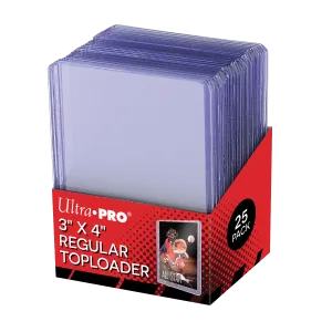 3" x 4" Clear Regular Toploaders for Standard Size Cards (25ct)