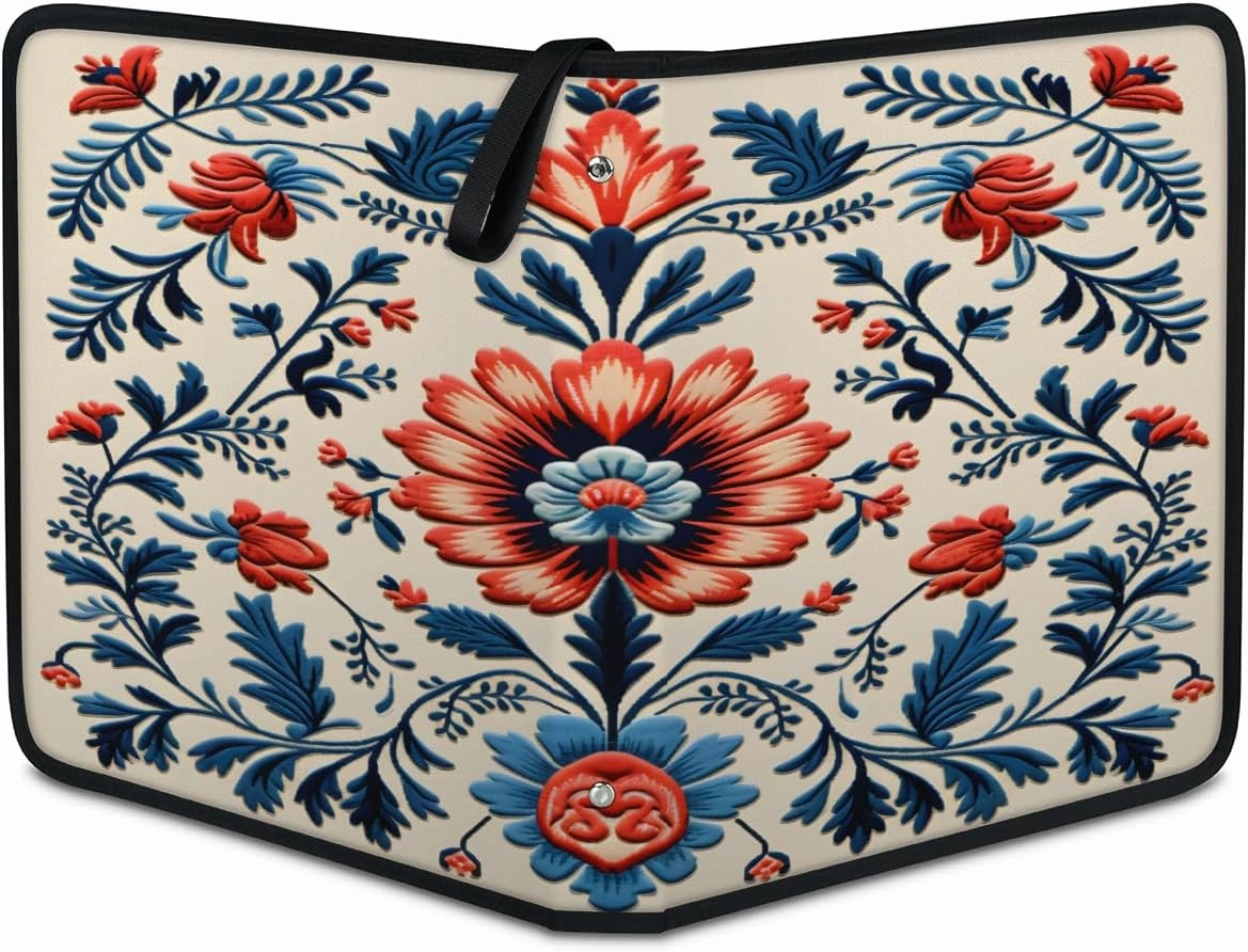 400 Card Binder 4 Pocket Aztec Decorative Painting Portable Trading Cards Holder Collector Album for Sports Game Cards 50 Pages Removable Sleeves Double Sided Pocket Sturdy Zipper Gifts Ready
