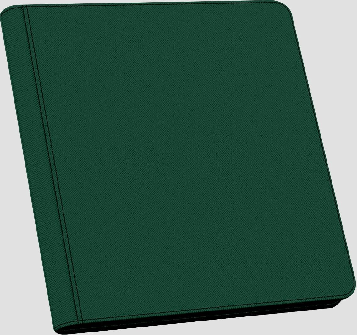 40 Pockets Graded Card Binder, Toploading PSA Slab Holder Album, PU Leather Graded Card Storage Binder, Premium 4 Pocket PSA Card Binder Album with Sleeves (Green)