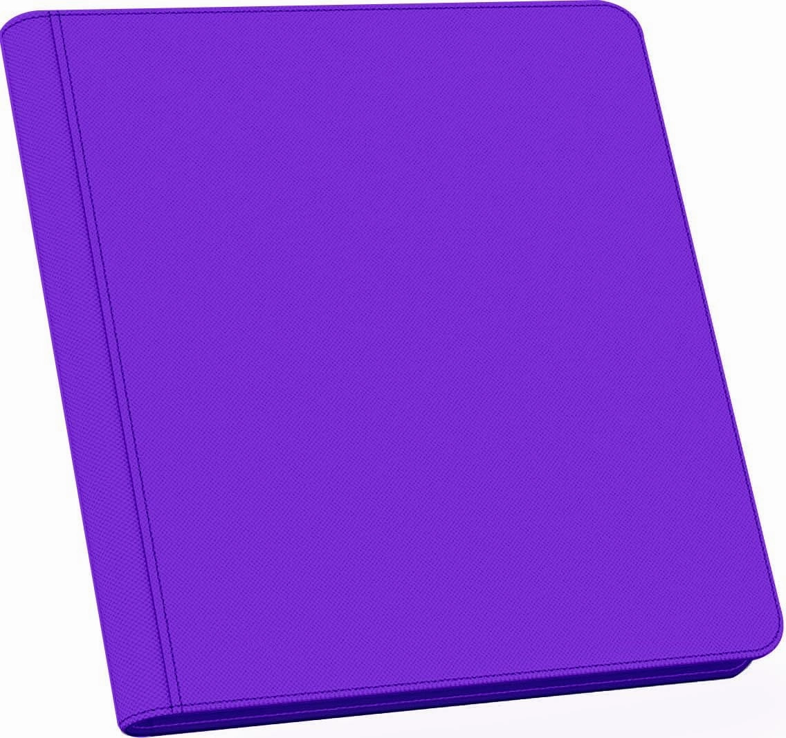 40 Pockets Graded Card Binder, Toploading PSA Slab Holder Album, PU Leather Graded Card Storage Binder, Premium 4 Pocket PSA Card Binder Album with Sleeves (Purple)