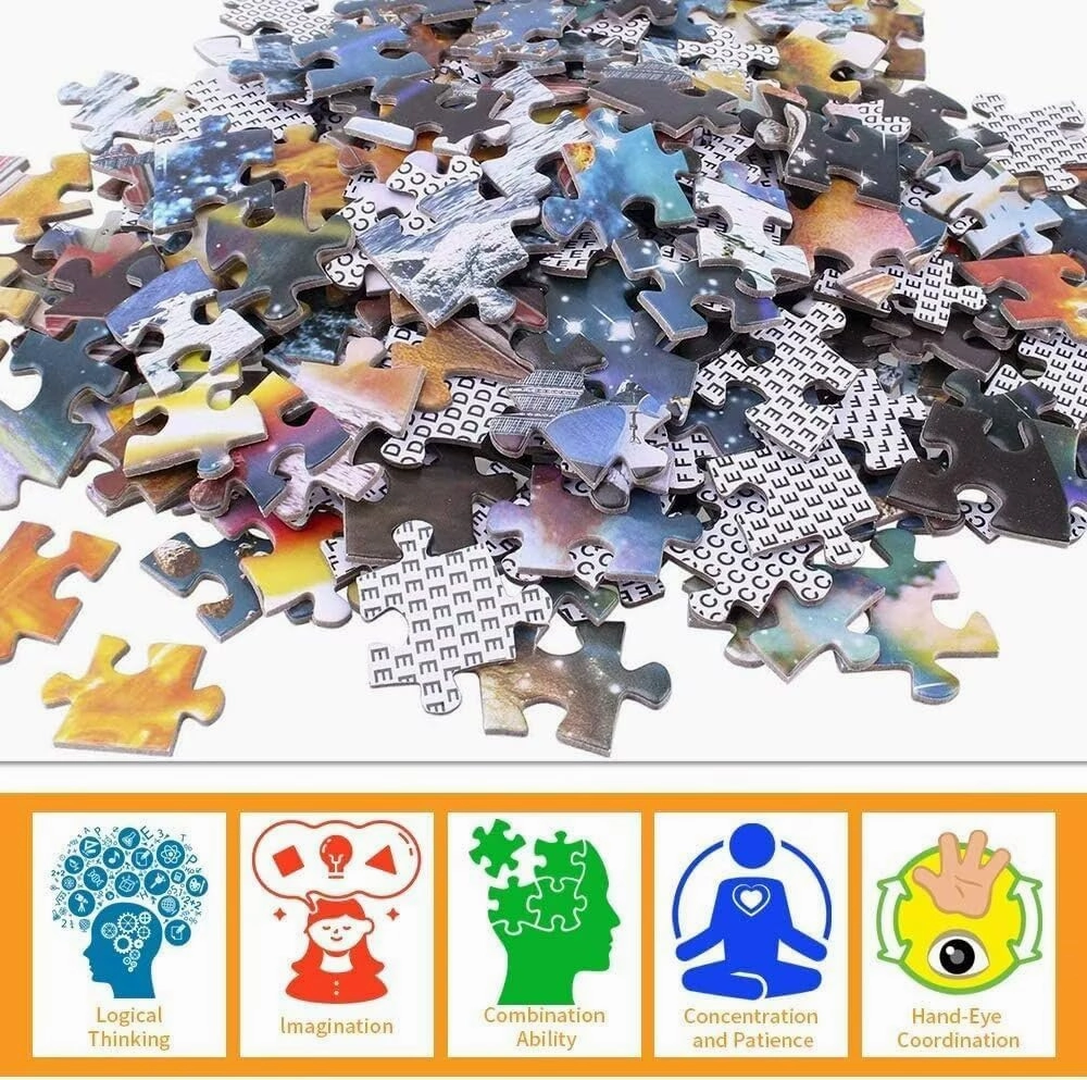 500 Piece Jigsaw Puzzle for Adults Exotic Deep Sea Fish and Coral Reef Challenging and Mysterious Puzzle Game for Marine Life Enthusiasts Wall Decor Gift Family Game Night Fun