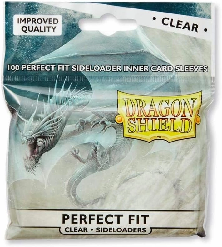 5 Packs Dragon Shield Inner Sleeve Sideloader Clear Standard Size 100 ct Card Sleeves Value Bundle!