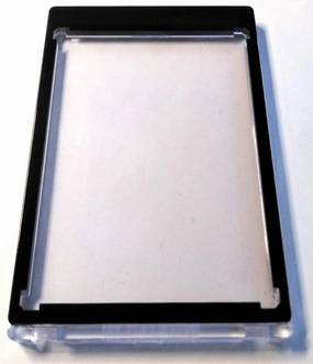 5 x Magnetic Card Holder Black Border 55 PT UV Safe